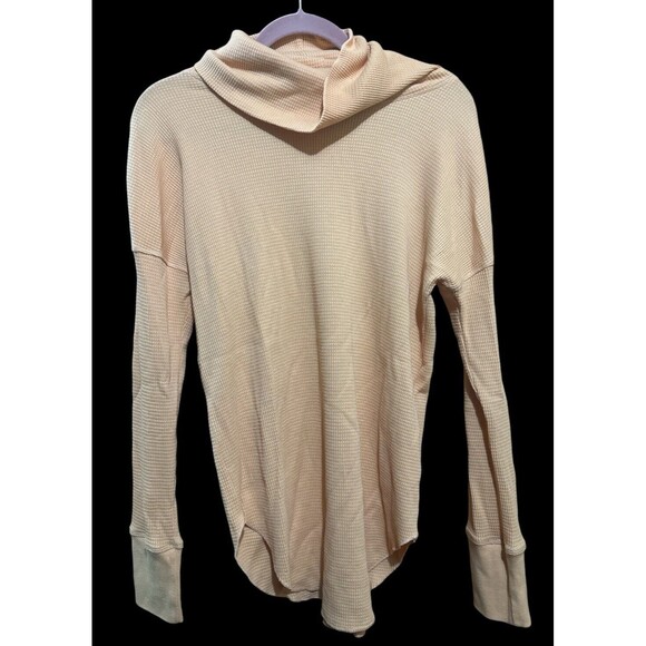 Aritzia The Group byBabaton Thermal Cowl‎ Neck Thermal Long Sleeve Orange Medium - Picture 1 of 4